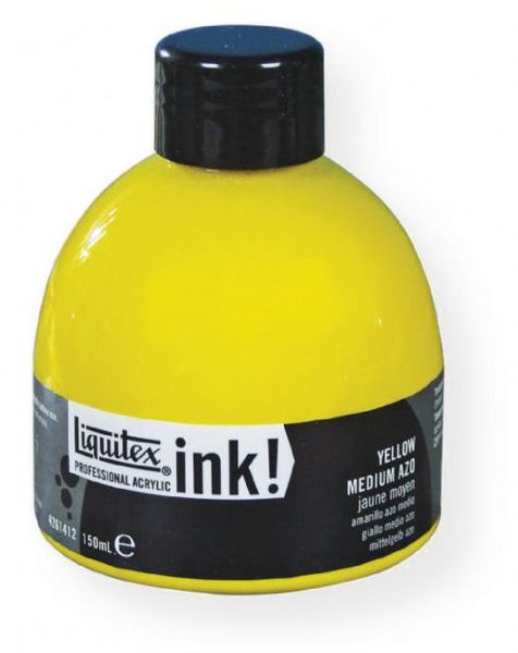Liquitex 4261319 Professional Acrylic Ink! Phthalocyanine Green (Yellow Shade); Extremely fluid acrylics that use super fine pigments that are suspended in a state-of-the-art acrylic emulsion; With the smooth flowing, non-clogging properties of a traditional ink and the permanence and water resistant of an acrylic, this ink is ideal for a wide array of techniques from airbrushing to stamping; UPC 094376976540 (LIQUITEX4261319 LIQUITEX-4261319 PROFESSIONAL-ACRYLIC-INK-4261319 PAINTING SKETCHING)