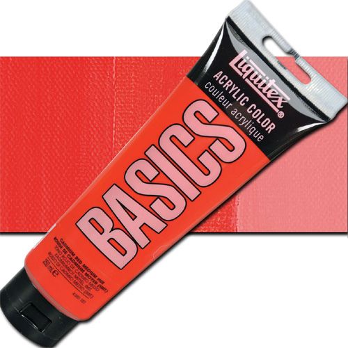Liquitex 4385151 BASICS Acrylic Paint, 8.45oz tube, Cadmium Red Medium Hue; Liquitex Basics are high quality, student grade acrylics; Affordably priced, they are perfect for beginners and for artists on a budget; Each color is uniquely formulated to bring out the maximum brilliance and clarity of every pigment; UPC 094376974720 (LIQUITEX4385151 LIQUITEX 4385151 ALVIN 00717-3232 8.45oz CADMIUM RED MEDIUM HUE)