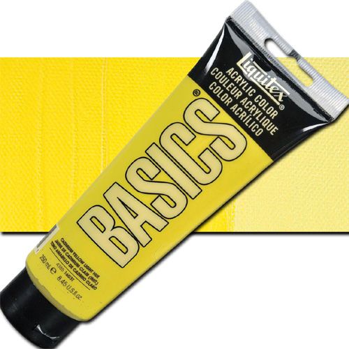 Liquitex 4385160 BASICS Acrylic Paint, 8.45oz tube, Cadmium Yellow Light Hue; Liquitex Basics are high quality, student grade acrylics; Affordably priced, they are perfect for beginners and for artists on a budget; Each color is uniquely formulated to bring out the maximum brilliance and clarity of every pigment; UPC 094376974751 (LIQUITEX4385160 LIQUITEX 4385160 ALVIN 00717-4132 8.45oz CADMIUM YELLOW LIGHT HUE)
