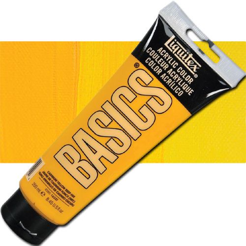 Liquitex 4385163 BASICS Acrylic Paint, 8.45oz tube, Cadmium Yellow Deep Hue; Liquitex Basics are high quality, student grade acrylics; Affordably priced, they are perfect for beginners and for artists on a budget; Each color is uniquely formulated to bring out the maximum brilliance and clarity of every pigment; UPC 094376974744 (LIQUITEX4385163 LIQUITEX 4385163 ALVIN 00717-4282 8.45oz CADMIUM YELLOW DEEP HUE)