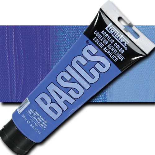 Liquitex 4385170 BASICS Acrylic Paint, 8.45oz tube, Cobalt Blue Hue; Liquitex Basics are high quality, student grade acrylics; Affordably priced, they are perfect for beginners and for artists on a budget; Each color is uniquely formulated to bring out the maximum brilliance and clarity of every pigment; UPC 094376974706 (LIQUITEX4385170 LIQUITEX 4385170 ALVIN 00717-5192 8.45oz COBALT BLUE HUE)