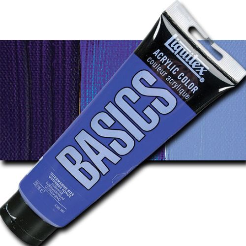 Liquitex 4385380 BASICS Acrylic Paint, 8.45oz tube, Ultramarine Blue; Liquitex Basics are high quality, student grade acrylics; Affordably priced, they are perfect for beginners and for artists on a budget; Each color is uniquely formulated to bring out the maximum brilliance and clarity of every pigment; UPC 094376974867 (LIQUITEX4385380 LIQUITEX 4385380 ALVIN 00717-5232 8.45oz ULTRAMARINE BLUE)