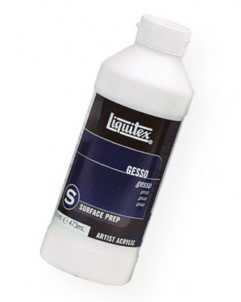 Liquitex 5316 White Gesso 16 oz; Classic white sealer and ground for absorbent surfaces, such as canvas, paper, or wood; Provides the proper surface sizing, tooth, and absorbency for acrylic and oil paints; One coat is usually enough; Traditional gesso is meant to be opaque titanium white for good coverage; Two coats are recommended under oil color; Shipping Weight 1.61 lb; Shipping Dimensions 2.76 x 2.76 x 7.28 in; UPC 094376923957 (LIQUITEX5316 LIQUITEX-5316 GESSO PAINTING)