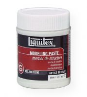 Liquitex 5508 Modeling Paste 8 oz; Extra heavy body and very opaque; A marble paste made of marble dust and 100% polymer emulsion; Used to build heavy textures on rigid supports and create three-dimensional forms; Dries to the hardness of stone; It can be sanded or carved when thoroughly dry; UPC 094376924114 (LIQUITEX5508 LIQUITEX-5508 ARTWORK MODELING) 
