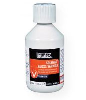 Liquitex 6008 Soluvar Gloss Archival Removable Varnish 8oz; Low viscosity, very fluid; Apply as a final varnish over dry acrylic or dry oil paint; Increases the depth and intensity of color; Permanent, removable, final varnish for acrylic and oil paintings that protects painting surface and allows for removal of surface dirt, without damaging painting underneath; UPC 094376926156 (LIQUITEX6008 LIQUITEX-6008 PAINTING) 