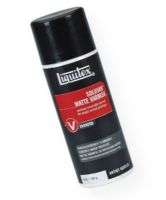 Liquitex 6125 Soluvar Matte Archival Removable Varnish Aerosol 295g; Low viscosity, very fluid; Apply as a final varnish over dry acrylic or dry oil paint; Increases the depth and intensity of color; Permanent, removable, final varnish for acrylic and oil paintings that protects painting surface and allows for removal of surface dirt, without damaging painting underneath; UPC 094376945942 (LIQUITEX6125 LIQUITEX-6125 SOLUVAR®-6125 PAINTING) 