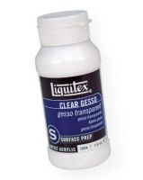 Liquitex 7604 Clear Gesso 4 oz; A very clear size and ground that keeps the working surface visible; Provides an ideal degree of tooth for pastel, oil pastel, graphite, and charcoal as well as an excellent ground for acrylic and oil paints; This gesso is ideal for painting over colored or patterned surfaces, or over an under drawing; Mix with acrylic color to establish a tinted transparent/translucent ground; UPC 094376931655 (LIQUITEX7604 LIQUITEX-7604 LIQUITEX/7604 ARTWORK) 