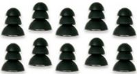 Listen Technologies LA-410 Replacement Protective Ear Bud Tips (Silicone), Black, Specifically Designed To Directly Fit LA-406 Protective Ear Buds And LA-456 Headset 6, Protect Hearing With Noise Reduction Rating Of 27 Db (Silicone), Comes With Ten (10) Replacement Tips In Each Pack, UPC 819267026056 (LISTENTECHLA410 LA410 LA 410) 