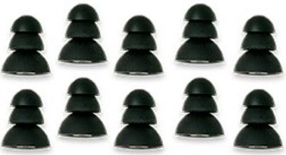 Listen Technologies LA-410 Replacement Protective Ear Bud Tips (Silicone), Black, Specifically Designed To Directly Fit LA-406 Protective Ear Buds And LA-456 Headset 6, Protect Hearing With Noise Reduction Rating Of 27 Db (Silicone), Comes With Ten (10) Replacement Tips In Each Pack, UPC 819267026056 (LISTENTECHLA410 LA410 LA 410)