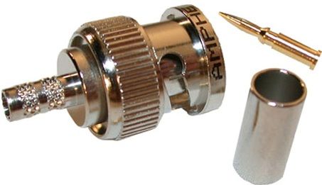 Listen Technologies LA-127 RG-58 BNC Connector For use with LA-112 RG-58 Coaxial Cable (Crimp Style), BNC Connector for RG-58 Coaxial Cable, 50 Ohm Impedance, Crimp Style, Quick and Easy to Install (LISTENTECHNOLOGIESLA127 LA127 LA 127) 