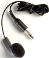 Listen Technologies LA-161 Single Ear Bud, Dark Grey; 10 mW Rated Power Input; 20 mW Max Power Input; Frequency Response 20 Hz - 20 kHz; Impedance 32 ohm +/- 15% @ 1 kHz; Use with Any of Listen's Receivers; Economical, Low Cost Hearing Option; Single Ear, Friction Fit; The Receiver's Antenna is Built Into the Headphone Cord (LISTENTECHNOLOGIESLA161 LA161 LA 161)  