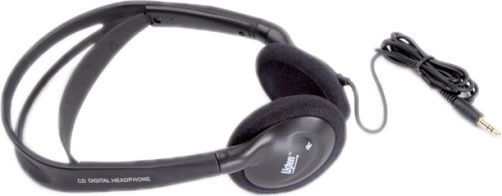 Listen Technologies LA-165 Stereo Headphones, Dark Grey, 50mW Rated Power Input, 100mW Max Power Input, Frequency Response 20Hz - 20kHz, Impedance 32 ohm +/- 15% @ 1kHz, 36