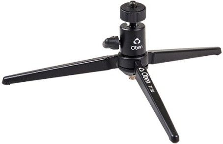 Listen Technologies LA-338 Tabletop Tripod, Black; Ideal For Use With The LT-84 Transmitter/Radiator Combo Or The LA-141 Expansion Radiator; Compact, Lightweight, And Fully Adjustable; Ball Head Swivels And Pans 360, And Tilts 90 In One Direction; 1/4