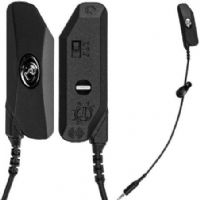 Listen Technologies LA-437 ListenTALK Line/Headset Mix Cable, Black with Silver Switch; Allows a ListenTALK (LK-1) with a Leader Clip Installed, to Connect a Line Level Input and Headset; This Allows the Leader to Conduct Communication and Playback of Music or a Pre-record Audio File (LISTENTECHNOLOGIESLA437 LA437 LA 437)  