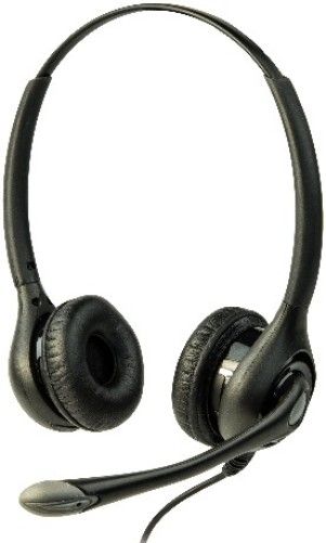 Listen Technologies LA-453 Headset 3 (Over Head Dual with Boom Mic), Black and Gray; Dual-earpiece Design for Improved Performance in Noisy Environments; Over-the-head Fit for Comfortable and Secure Wear; Built-in Boom Mic for Added Convenience; Unmatched Audio Performance; Electret Microphone Element; Unidirectional  Noise Cancelling Microphone Polar Pattern (LISTENTECHNOLOGIESLA453 LA453 LA 453) 