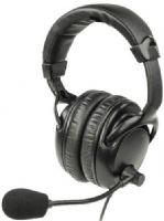 Listen Technologies LA-454 Headset 4 (Over Ears Dual with Boom Mic), Black; Increased Noise Isolation Thanks to a Dual, Over-the-ear Design; Built-in Boom Mic for Added Convenience; Ideal for Hands-free Communications in High-noise Environments; Electret Microphone Element; Unidirectional – Noise Cancelling Microphone Polar Pattern (LISTENTECHNOLOGIESLA454 LA454 LA 454)  