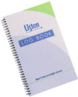 Listen Technologies LA-904 Listen Dispensing Log Book, Offers Venues a Single Location for Keeping Record of Assistive Listening Device Usage, Each Log Book Features Space for Up to 582 Entries, Compact Dimensions Make The Log Book Easy to Store or Transport (LISTENTECHNOLOGIESLA904 LA904 LA 904)  