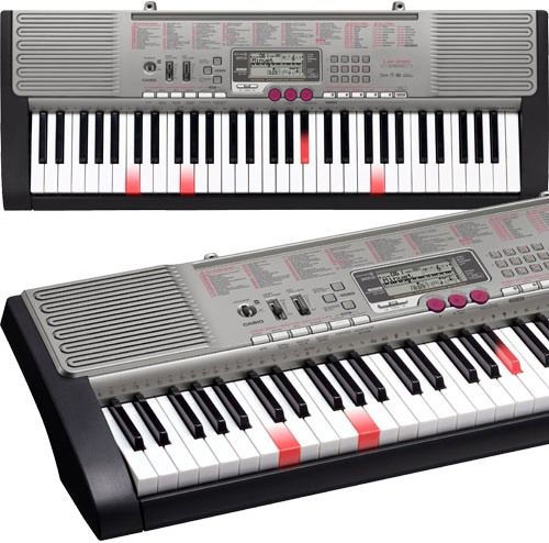 Casio LK-230 Remanufactured Lighted Keys Portable Keyboard, 61 standard-size keys, Up to 4 keys can be lit at the same time, 10 types effects, New Voice Pad function, New 48-note polyphony AHL sound source, 400 Tones, 150 Rhythms, New StepUp lesson system, Sampling Function, Audio-in Terminal for mp3-Player, Microphone input (LK230 LK 230 LK230-R LK230R)