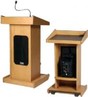 Anchor Audio LK-LIBP Admiral Portable Lectern with Front Speaker Grill, Microphone, Shockmount & Liberty Platinum Sound System, Connects to Existing P.A. Systems Via XLR Microphone Connector, Shock-Absorbing Microphone Mount Lets You Boost Volume Without Adding Feedback/Vibration Noise, Microphone Mounted on Detachable 24” Gooseneck (LKLIBP LK LIBP) 