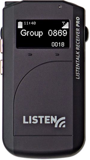 Listen Technologies LKR-11-A0 ListenTALK Receiver Pro, North America, Includes Li-Ion Battery, Lanyard, Ear Speaker; Fast and simple one-way communication; Simple up and down volume control; Encryption technology for added security; Compatible with standard earbuds and Listen Technologies headphones; Long-lasting lithium-ion rechargeable batteries; (LISTENTECNOLOGIESLKR11A0 LISTENTECNOLOGIES LKR11A0 LISTEN TECNOLOGIES LKR 11 A0 LKR-11-A0)