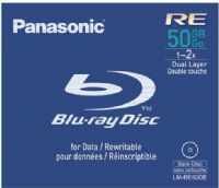 Panasonic LM-BE50DE Single-sided 50GB, Dual-layer Rewritable Blu-ray Disc, 1x - 2x Recording Speed, Full-size jewel case (LMBE50DE LM BE50DE LM-BE50D LM-BE50) 