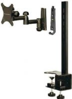 Level Mount LMDSK30DJ Desktop Mount with Full Motion Dual Arm Flat Panel For Monitor/TVs up to 30” and up to 35 Lbs., Built-in Bubble Level and all Hardware included, Fixed, Tilts 15°, Pans 180°, Extends 10.5” and djustable viewing levels, Cord Management System neatly gathers and routes ords for a clean look, 2 piece design, UPC 785014013184 (LMD-SK30DJ LMD SK30DJ LMDSK-30DJ LMDSK 30DJ) 