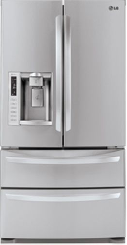LG LMX28988ST Ultra-large 4 Door refrigerator, Slim SpacePlus Ice System, Ultra-Large Capacity (nearly 28 cubic feet), Tall Ice & Water Dispensing System, Double Freezer Drawer, 4-Compartment Crisper System, Sophisticated Style & Design (LMX28988ST LMX-28988ST LMX28988-ST LMX-28988-ST LMX 28988ST LMX28988 ST)