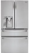 LG LMXC23746S 23 cu.ft. Large Capacity Counter Depth 4-Door French Door Refrigerator w/ CustomChill Drawer, Built-in Look, Most Shelf Space, Helps Keep Food Fresh, Refrigerator: 13.5 cu. ft, Freezer: 6.4 cu. ft, Total: 22.7 cu. ft, Ice & Water Dispenser, Dispenser Type: Integrated Tall Dispenser, Ice System: Slim SpacePlus, Daily Ice Production: 3.5 lbs / 3.8 (IcePlus), Ice Storage Capacity: 3.2 lbs, Water Filtration System: Compact Filter LT800P, UPC 048231786232 (LMXC23746S LMXC23746S) 