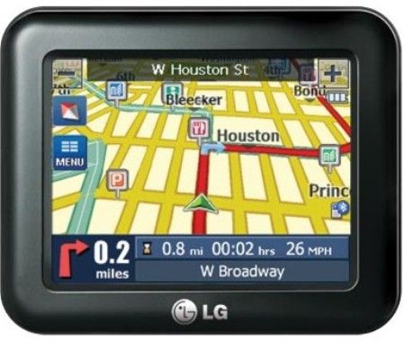LG LN835 Portable GPS Digital Navigator System with Bluetooth, 3.5