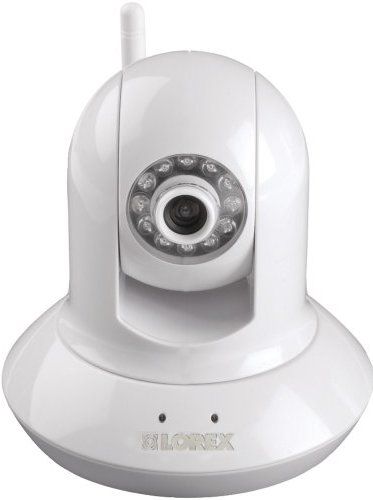 Lorex LNZ4001I Wireless Easy Connect Internet Network (IP) Remote Surveillance Camera, 1/4 Progressive Color CMOS Sensor, Crystal clear video quality, VGA resolution (640x480) at 30 frames per second, Internal Sync System, S/N Ration 50 dB, Pan/Tilt control via iPhone, iPad & iPod Touch, 10X digital zoom, 5 IR LEDs x 12 (850nm), UPC 778597210040 (LNZ-4001I LNZ 4001I LN-Z4001I LNZ4001)