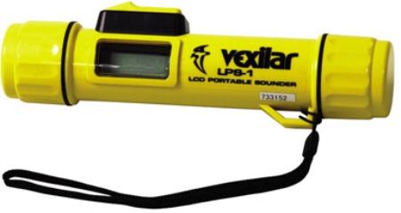 Vexilar LPS-1 Handheld Digital Dephsounder-Carded, Nautical Yellow, 200 kHz 22 Degree Built-in Transducer, Reads depth from 1.8 to 200 feet, Backlit display for night use, Automatic shutoff, 25 Watts power, Uses one 9 volt battery, 7-3/4