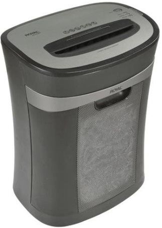 Royal LR14MX Cross-Cut Paper Shredder; Shreds up to 14 sheets of paper in a single pass; Auto start/stop; Shreds staples, CD/DVD, Credit Card and Paper; 40-minute Runtime; Casters for easy mobility; Dimensions 14.375 x 11 x 19.5; UPC 022447891058 (LR-14MX LR 14MX LR14M LR14 89105S)