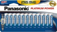 Panasonic LR6XP24B Platinum Power AA Alkaline Batteries (Pack of 24), Long shelf life protects power for up to 10 years (when unused and stored properly), Improved anti-leak performance, Short circuit safety technology, Mercury free, UPC 073096308411 (LR-6XP24B LR6-XP24B LR6XP-24B) 