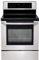 LG LRE30453ST Freestanding Electric Range with EvenJet™ Convection System, Large Capacity, IntuiTouch™ Control System, WideView™ Window, Advanced LCD Display, Electronic Clock & Timer, Control Lock Function, Audible Preheat Signal, Self-Cleaning, Door Lock, Warming Zone (LRE30453ST LR-E30453ST LR-E30453-ST LRE30453-ST LRE30453 ST) 