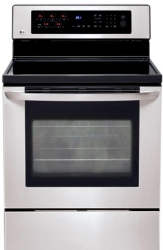 LG LRE30453ST Freestanding Electric Range with EvenJet Convection System, Large Capacity, IntuiTouch Control System, WideView Window, Advanced LCD Display, Electronic Clock & Timer, Control Lock Function, Audible Preheat Signal, Self-Cleaning, Door Lock, Warming Zone (LRE30453ST LR-E30453ST LR-E30453-ST LRE30453-ST LRE30453 ST)