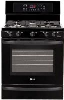 LG LRG3095SB Powerful Large Capacity Free Standing Gas Range, Smooth Black, 5.4 cu. ft., Large Oven Capacity, Flat Broil Heater, 1.0 cu. ft., Storage Drawer Capacity, Powerful EvenJet Convection System, 17000 BTU SuperBoil Burner, 5 Sealed Gas Cooktop Burners, Matching High End Knobs, WideView Window, Brilliant Blue Interior, UPC 048231316453 (LRG-3095SB LRG 3095SB LRG3095S LRG3095) 