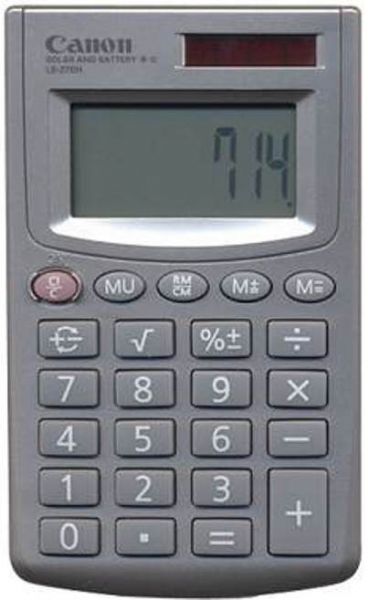 Canon LS-270H Portable Solar Calculator, 8 digits, extra large LCD, Addition, subtraction, multiplication, and division, Automatic constant Addition, subtraction, multiplication, and division, Chain multiplication and division, Memory calculation, Square root, Percentage Add-on and discount calculations (LS-270H LS 270H LS270H)