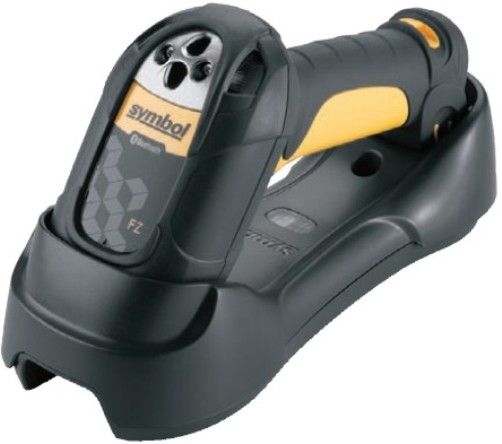 Motorola Symbol LS3578-ER20005WR Model LS3578-ER Cordless Rugged Bar Code Scanner with Integrated Bluetooth (Extended Range, M-Interface and CL2), Twilight Black and Yellow, Bright LED and beeper with adjustable volume, 36 scans per second typical, Minimum element width 7.5 mil (0.191 mm), Bright 650-nm laser aiming dot (LS3578ER20005WR LS3578 ER20005WR LS3578ER LS-3578)