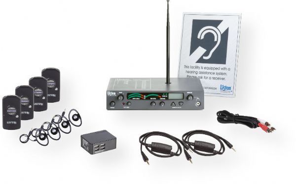 Listen Technologies LS-56-072 Listen iDSP Advanced Level I Stationary RF System, 72 MHz; Designed to make it faster and easier to offer multi-channel assistive listening to your visitors and clients, the LS-56 Advanced Level I Stationary RF System includes our LT-800-072 72 MHz transmitter, telescoping antenna, and four (4) LR-5200-072 Advanced iDSP receivers; UPC LISTENTECHNLOGIESLS56072 (LS56072 LS-56072 LS56-072 LS560-72 LISTENTECHLS56072 LISTENTECH-LS56072)