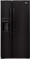 LG LSC23924SB Side-By-Side Refrigerator with Ice & Water Dispenser, Smooth Black, 23 cu.ft. Capacity, Accommodating 66 3/4" Height and 33" Width for Specialized Kitchen Spaces, Monochromatic Flush-Mount Dispenser, Contoured Doors with Matching Handles, Hidden Hinges, Enhanced Lighting, 2 Humidity-Controlled Crispers, UPC 048231783408 (LSC-23924SB LSC 23924SB LS-C23924SB LSC23924S LSC23924) 