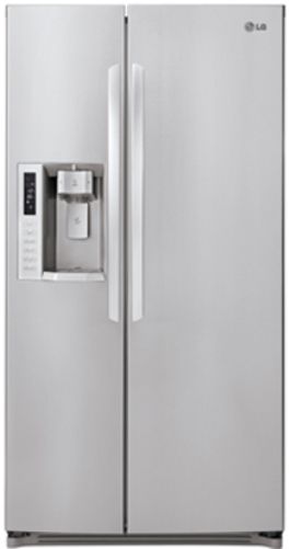 LG LSC24971ST Side-By-Side Counter Depth Refrigerator, Cabinet Depth, SpacePlus Ice System, Tall Ice & Water Dispenser, Premium LED Lighting, Exterior Styling Package, Energy Star (LSC24971ST LSC-24971ST LSC24971-ST LSC-24971-ST LSC24971 ST LSC 24971ST)