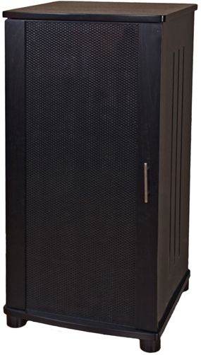 Plateau LSXA52B Model LSX-A 52 (B) Audio Stand, Black Oak, Superior Modern Styling, Back panel & side vents offer ample ventilation and cable management, All shelves adjustable, Deluxe metal mesh door, Easy assembly with precision parts, Overall Dimensions: 52