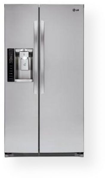 LG LSXS26326S 26 cu.ft. Ultra Large Capacity Side-By-Side Refrigerator; Helps Keep Your Food Fresher, Longer; SpacePlus Ice System; Door Type: 17 cu. ft; Freezer: 9.2 cu. ft; Total: 26.2 cu. ft; ENERGY STAR Qualified (716 kWh/Year); Ice & Water Dispenser; Dispenser Type: Integrated Tall Ice & Water Dispenser; Daily Ice Production: 3.5 lbs / 4.1 lbs (IcePlus); Ice Storage Capacity: 4.5 lbs; Water Filtration System: LT800P; Multi-Air Flow Cooling; UPC 048231786324 (LSXS26326S LSXS26326S)