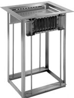 Delfield LT2-1221 Drop In Single Tray Dispenser, for 12" x 21" Food Trays, 14-gauge stainless steel body, 16-gauge stainless steel top flange and bottom support, 27.75" Cutout Widt, 21" Cutout Depth, Welded frame, Mounts into a countertop, Drop In Installation, Stainless Steel Material, 2 Number of Compartments, UPC 400010749157 (LT2-1221 LT2 1221 LT21221) 
