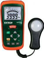 Extech LT300 Light Meter, Digital and Analog Display of Light in Foot-Candles or Lux; Wide range to 40000 Fc or 400,000 Lux with max resolution to 0.01 Fc/Lux; Relative mode indicates change in light levels, peak mode captures highest reading; Remote light sensor on 12 in. coiled cable, expandable to 24 in.; Utilizes precision photo diode and color correction filter; UPC: 793950473009 (EXTECHLT300 EXTECH LT300 LIGHT METER) 