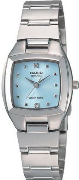 Casio LTP2046A-2A Women's Crystal Accented Bracelet Watch, Mineral Dial window material type, Stainless-steel Case material and Band material, Womens-standard Band length, Blue Dial color, Stainless-steel Bezel material (LTP2046A-2A LTP2046A 2A LTP2046A2A LTP2046A)