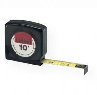 Lufkin Y8210 10' Economy Tape Measure; Yellow clad tapes with black and red markings on one side; Lightweight, high-strength black matte finish case; Graduations in feet and inches to  (LUFKINY8210 LUFKIN-Y8210 TOOL MEASURING TOOL) 