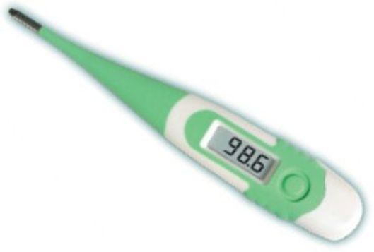 Lumiscope 2214 Quick Read Dual-Scale Soft Flexible Tip Thermometer, Measures temperature in 10 seconds, Dual scale measures in Fahrenheit and Celsius, Memory recall, Waterproof, Beeps when ready, Auto-off; Soft flexible tip, Storage case and battery included (22 14 LUMISCOPE 2214 LUM2214 038673022142 LUMISCOPE2214)