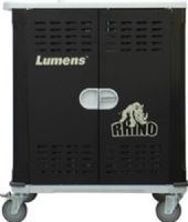 Lumens 9400081-50 Model CT-C50 Rhino Charging Cart; Securely stores and charges up to 42 portable devices simultaneously; Energy-efficient, smart charging system with scheduled timer and status display; Two conveniently located external USB outlets for easy charging of instructor’s tablet and handheld devices; EAN 0842183001715 (LUMENSCTC50 940008150 9400081 50 CTC50 CT C50 CTC-50) 