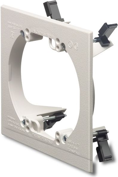 Arlington LV2RP Low Voltage Mounting Bracket 2 Gang; Easiest and fastest installation of class 2 low voltage wiring devices; LV2RP installs with a 4.5
